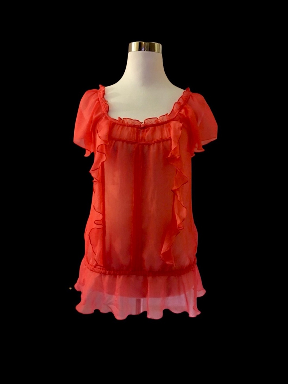 EXPRESS Sheer Red Top